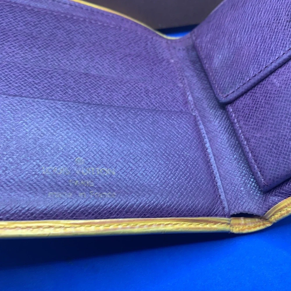 Louis Vuitton vintage‎ Epi leather wallet yellow purple